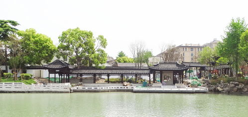 親水平臺 仿古建筑 整治工程基本完成古運(yùn)河?xùn)|岸 上新 嘍